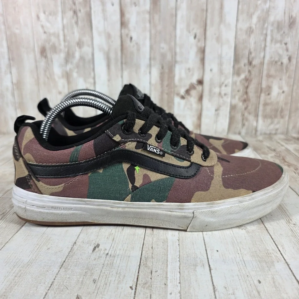Vans Kyle Walker Pro Mens 9.5 Camouflage Skate Shoes Low Top Sneakers 721454